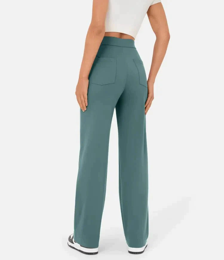 Legere Hose Mit Hoher Taille Aus Stretch