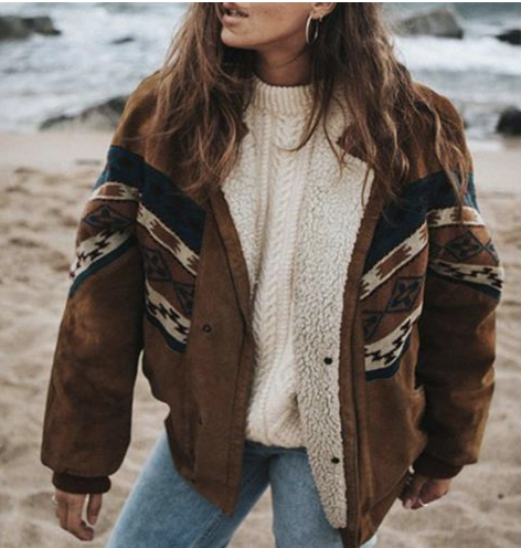 Célinea | Anspruchsvolle Boho-Winterjacke Für Damen In Braun