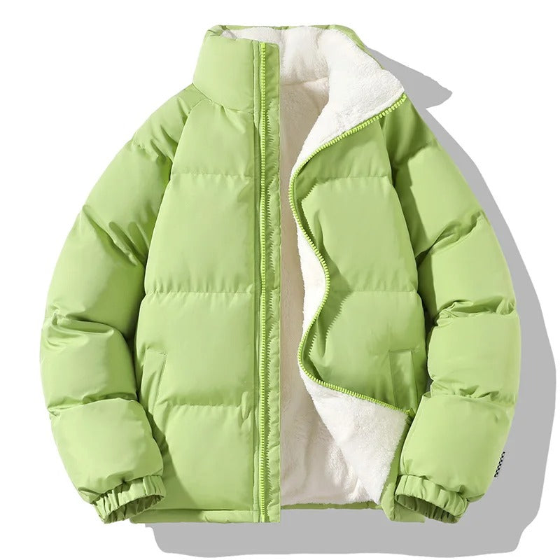 Fleece - Daunenpufferjacke