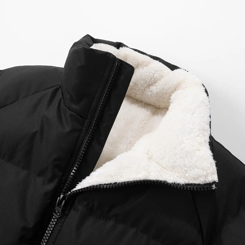 Fleece - Daunenpufferjacke