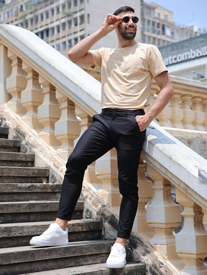 Noa | Stretch Pants - Schwarz