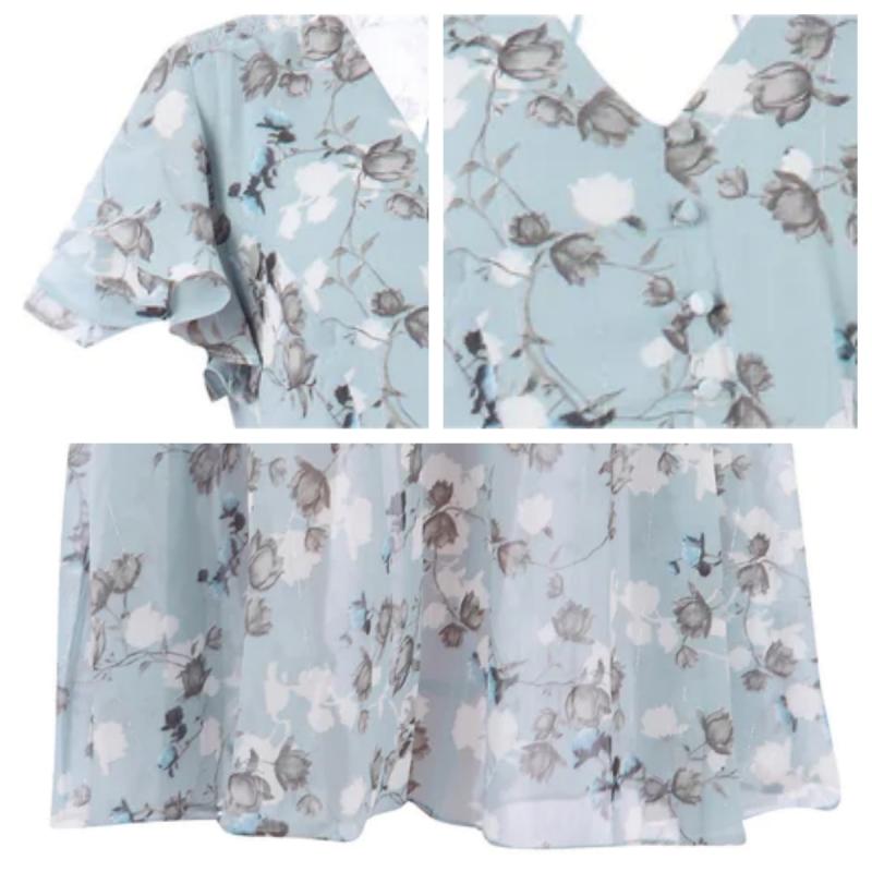 Elaria - Langes Kleid Mit Blumendruck