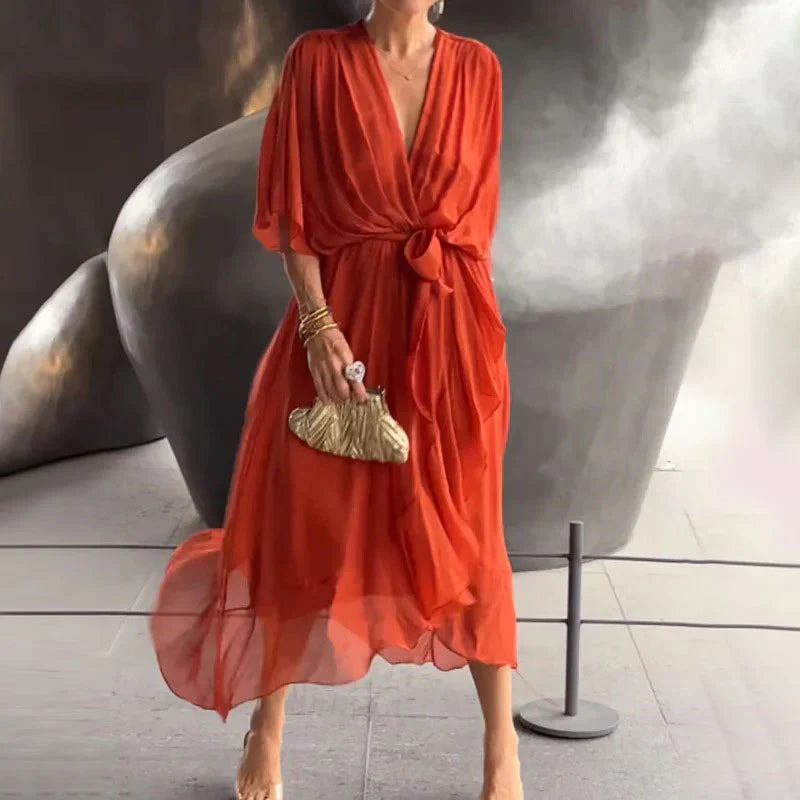 Annella - Elegantes Sommerkleid mit Rüschen