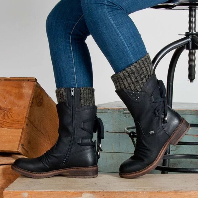 Jenell - Die Neuen Wadenhohen Schneestiefel