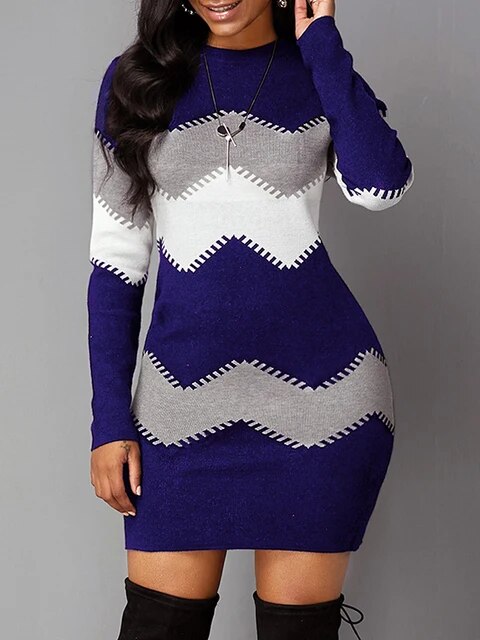 Isadora - Modisches Kleid aus bedrucktem Jersey