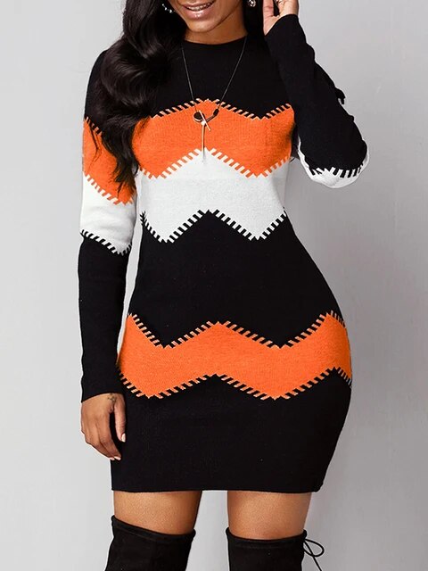 Isadora - Modisches Kleid aus bedrucktem Jersey