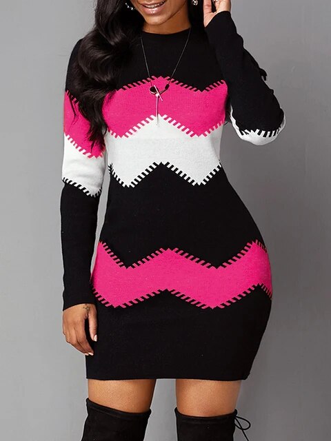 Isadora - Modisches Kleid aus bedrucktem Jersey