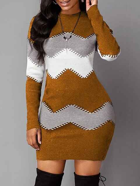 Isadora - Modisches Kleid aus bedrucktem Jersey