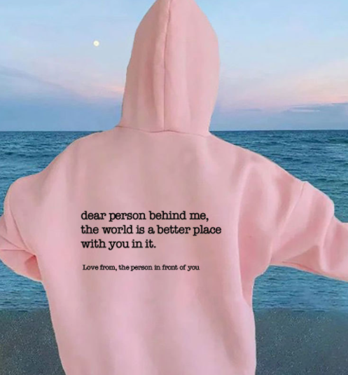 'Liebe Person hinter mir' - Hoodie
