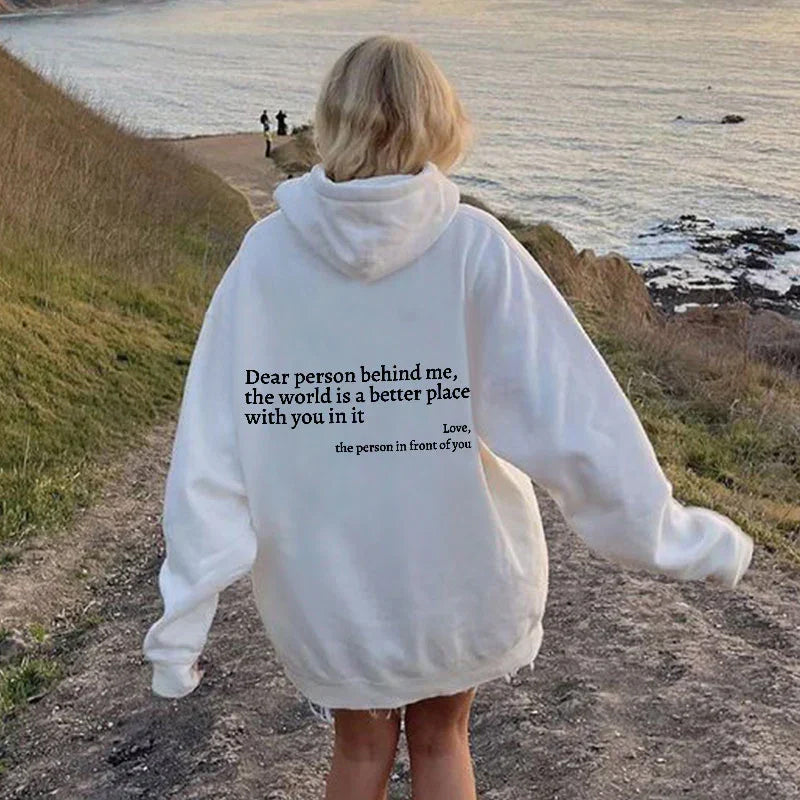 'Liebe Person hinter mir' - Hoodie