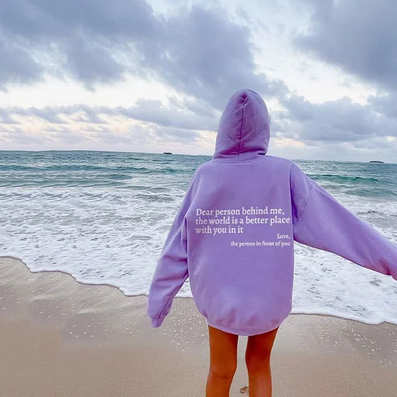 'Liebe Person hinter mir' - Hoodie