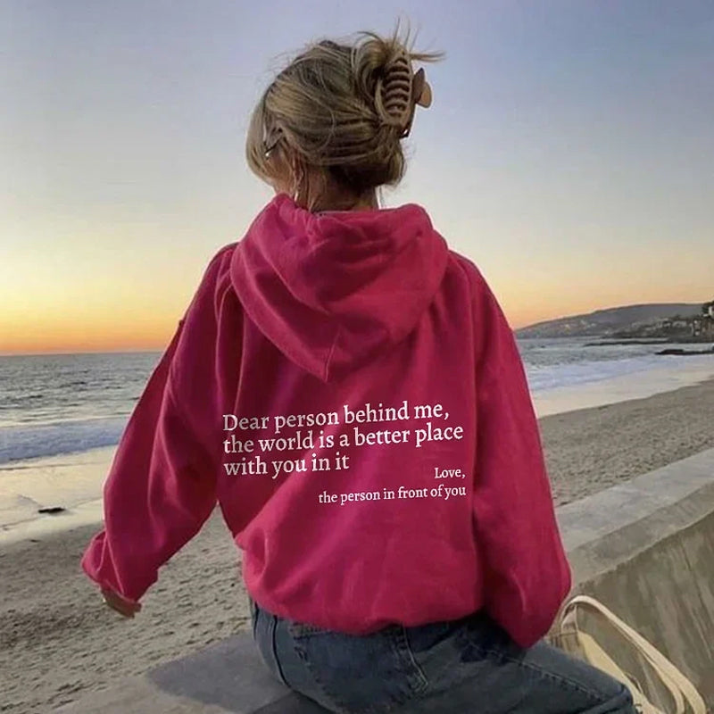'Liebe Person hinter mir' - Hoodie