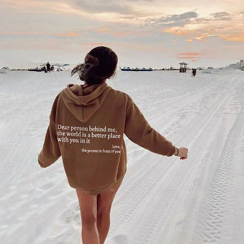 'Liebe Person hinter mir' - Hoodie