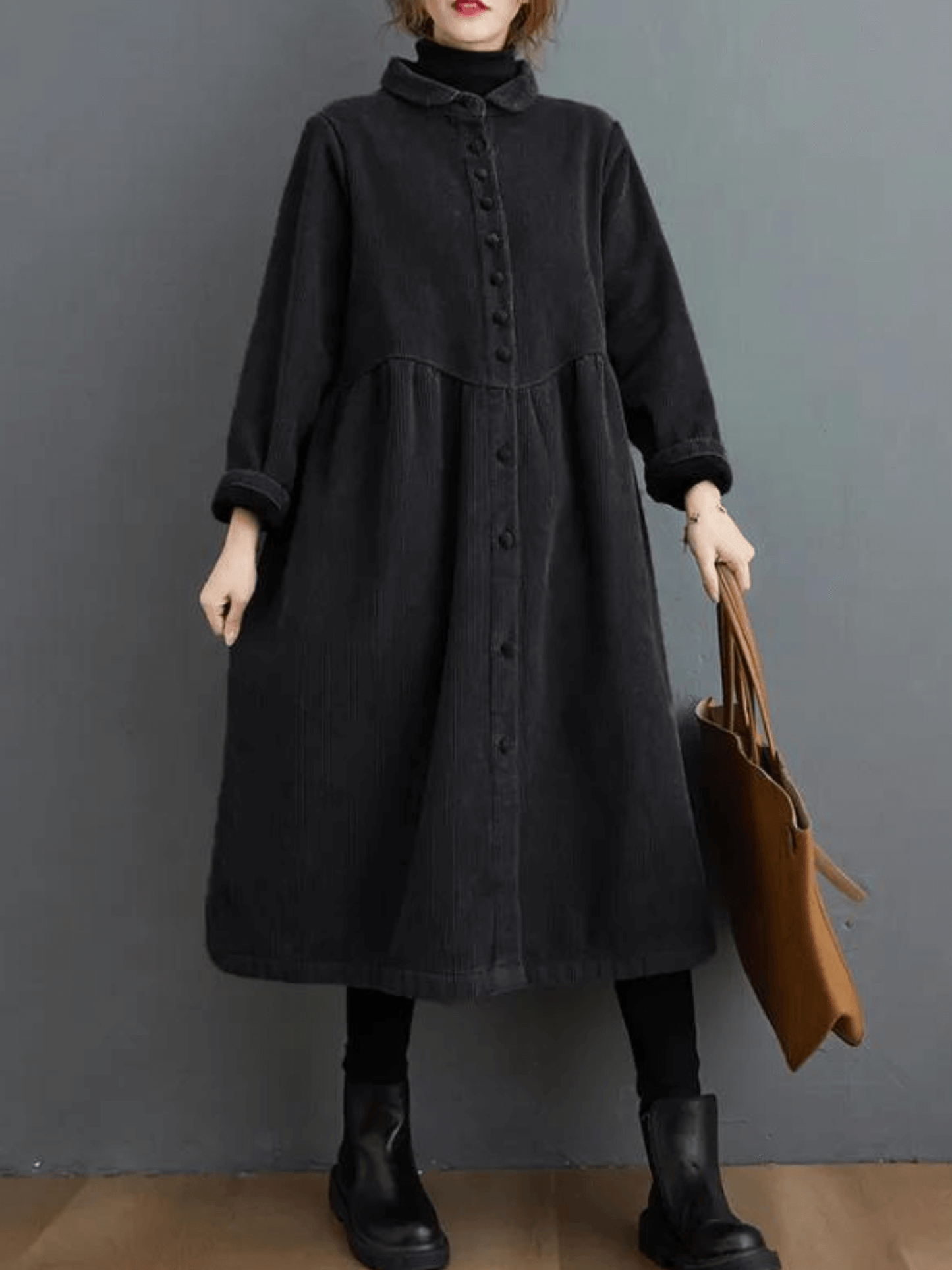 Damen-Cord-Trenchcoats - Vintage Im Winter!
