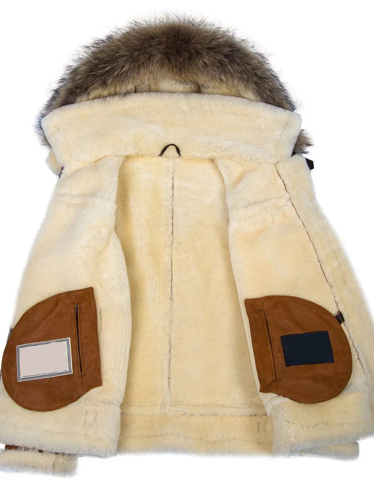 Bryan | Leder Wintermantel