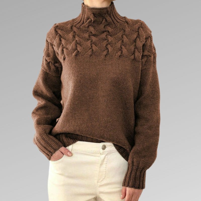 Aitana - Hochgeschlossener Pullover