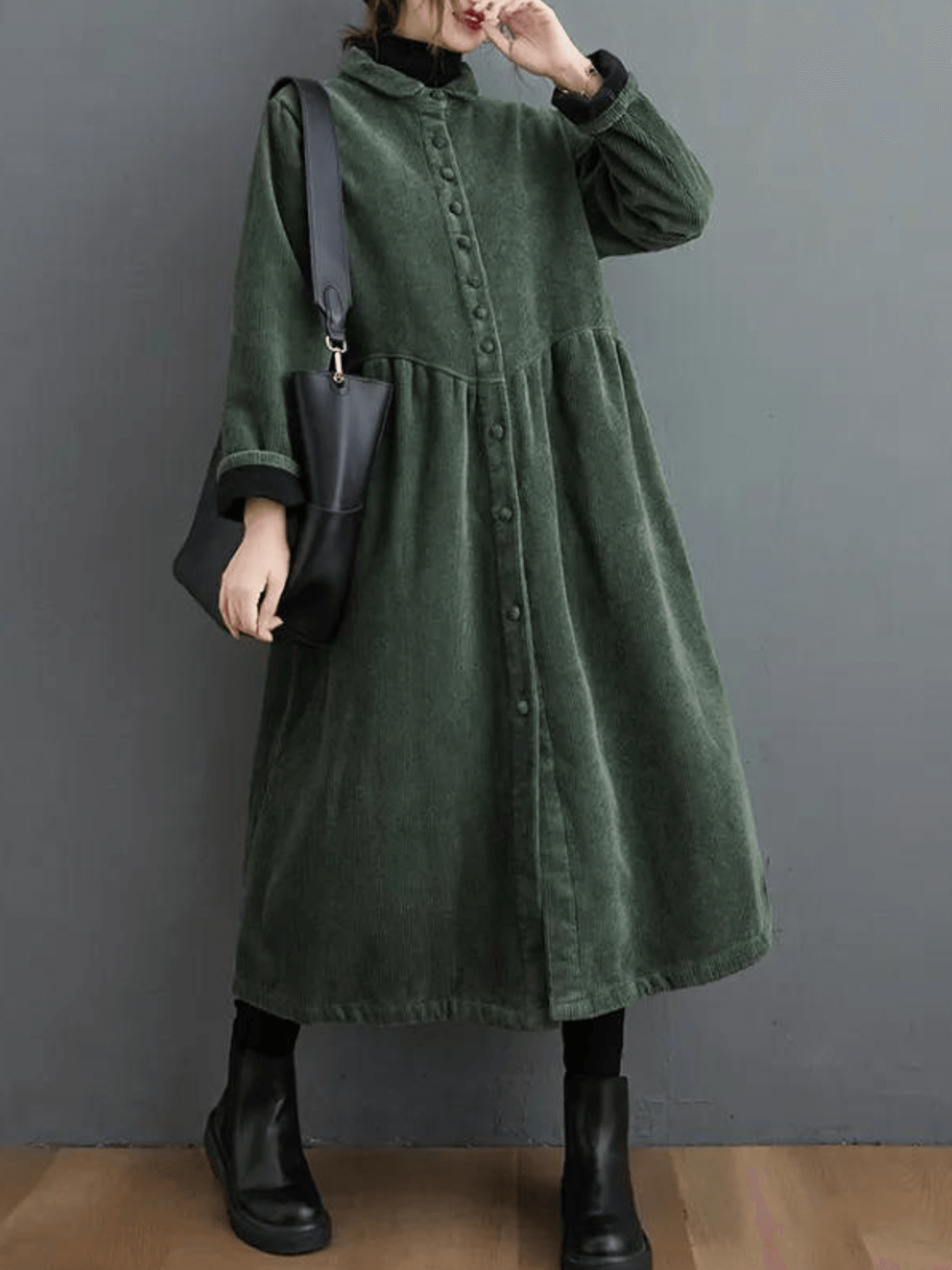 Damen-Cord-Trenchcoats - Vintage Im Winter!