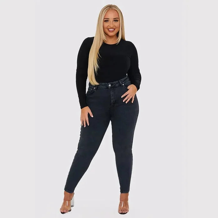 Geformte Hose Mit Bauchnabelverschluss