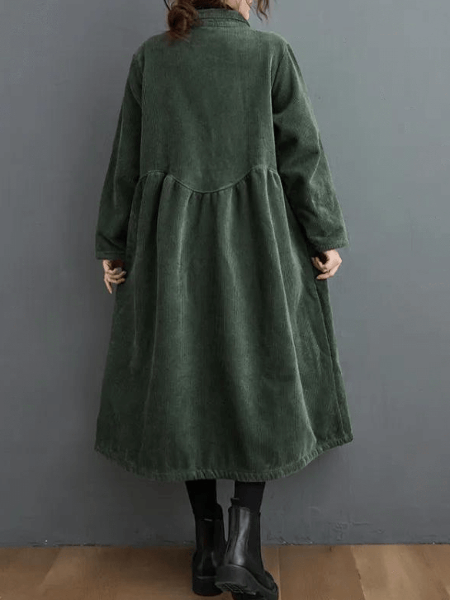 Damen-Cord-Trenchcoats - Vintage Im Winter!