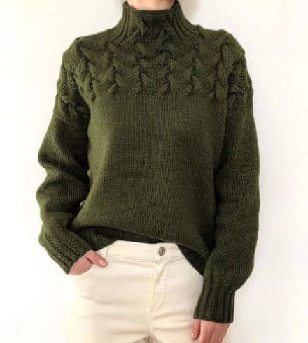 Aitana - Hochgeschlossener Pullover