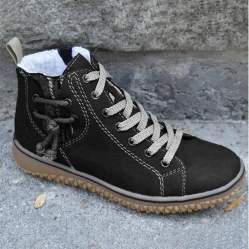 Elvera - Vintage-inspirierte Lederstiefel