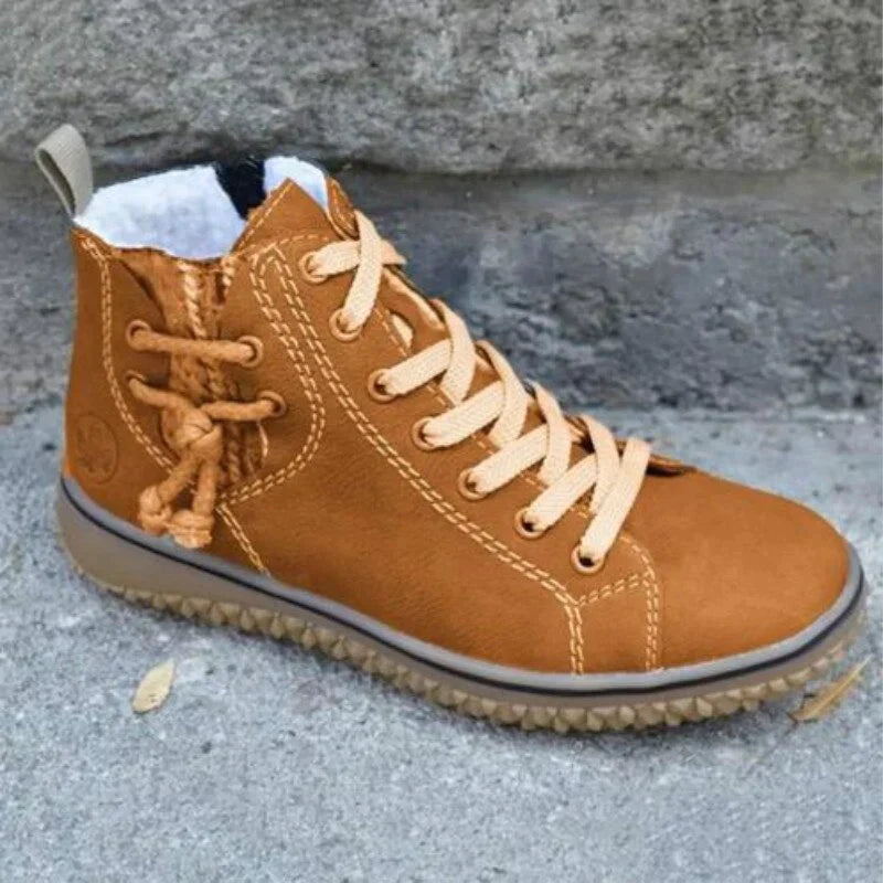 Elvera - Vintage-inspirierte Lederstiefel
