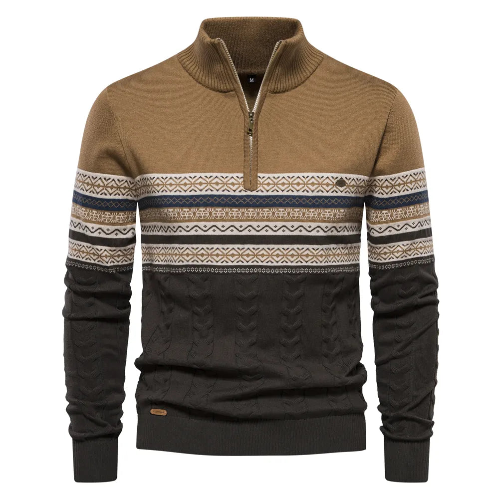 Lars - Hochwertiger Pullover mit Retro-Patronen