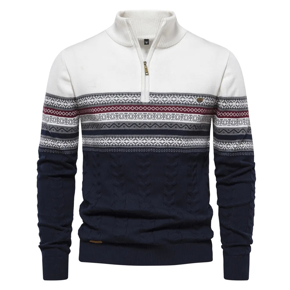 Lars - Hochwertiger Pullover mit Retro-Patronen