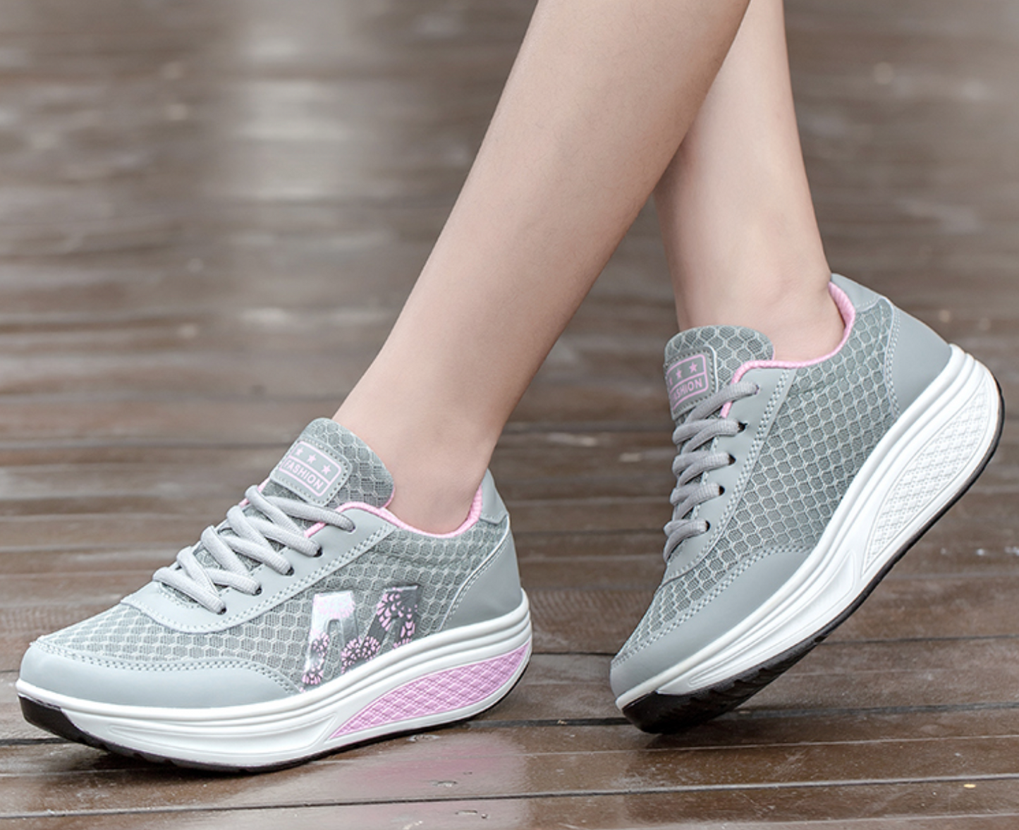 Elysia - ChicLift Keilschuhe mit Schnürsenkeln