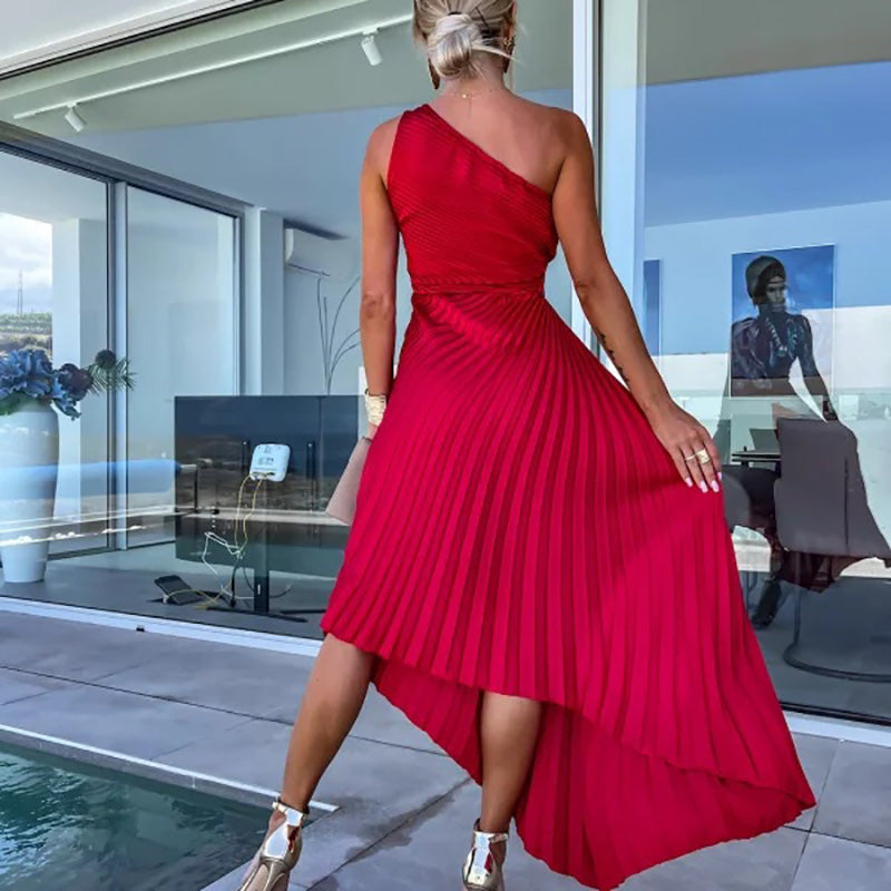 Lily - Asymmetrisches Pasodoble-Kleid