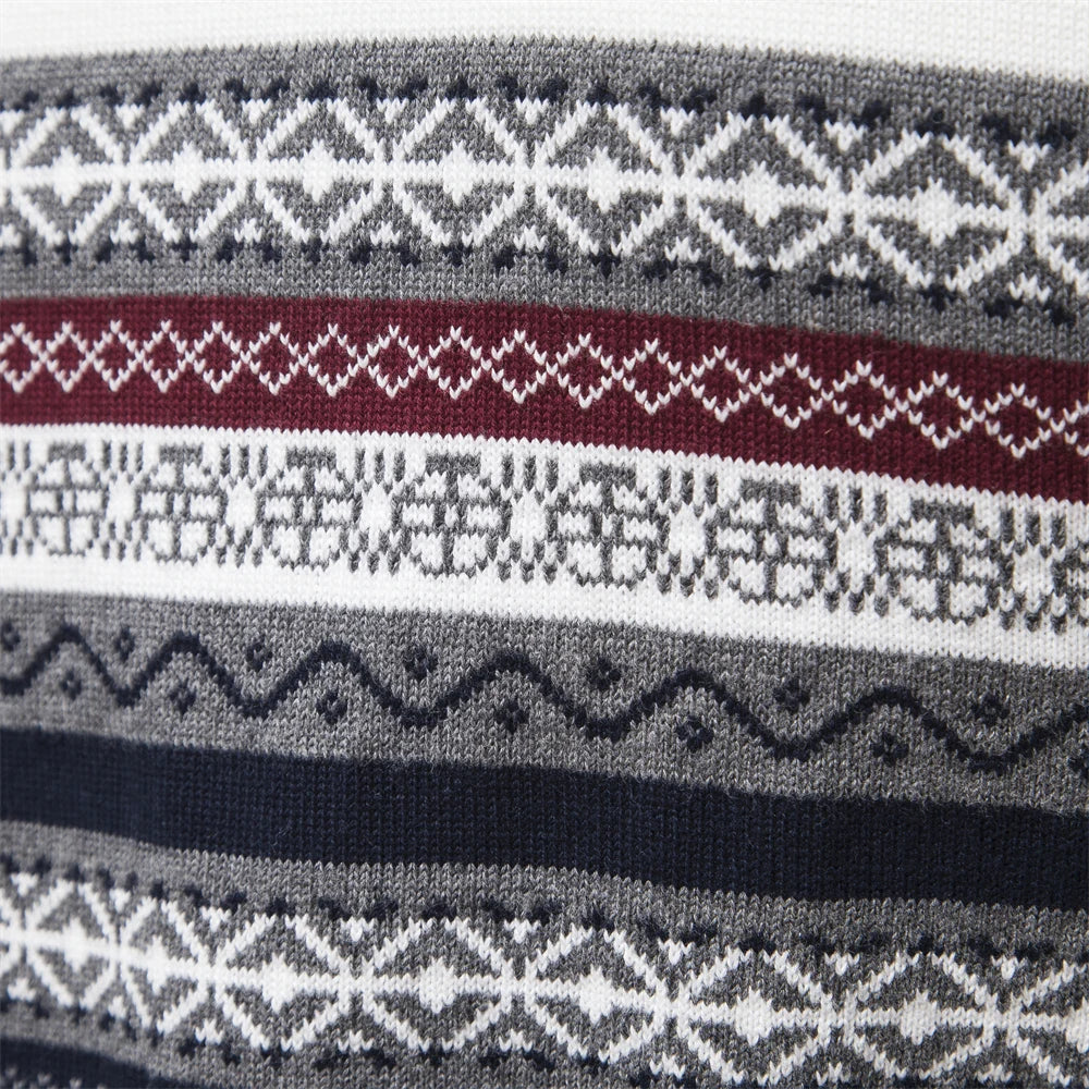 Lars - Hochwertiger Pullover mit Retro-Patronen