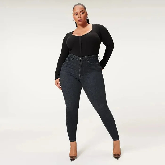 Geformte Hose Mit Bauchnabelverschluss