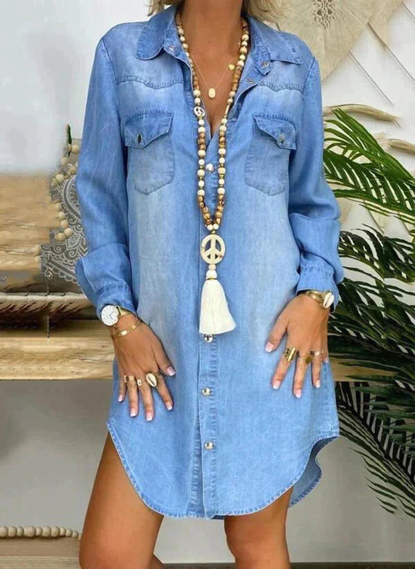 Jasmine - Hemdblusenkleid aus Denim