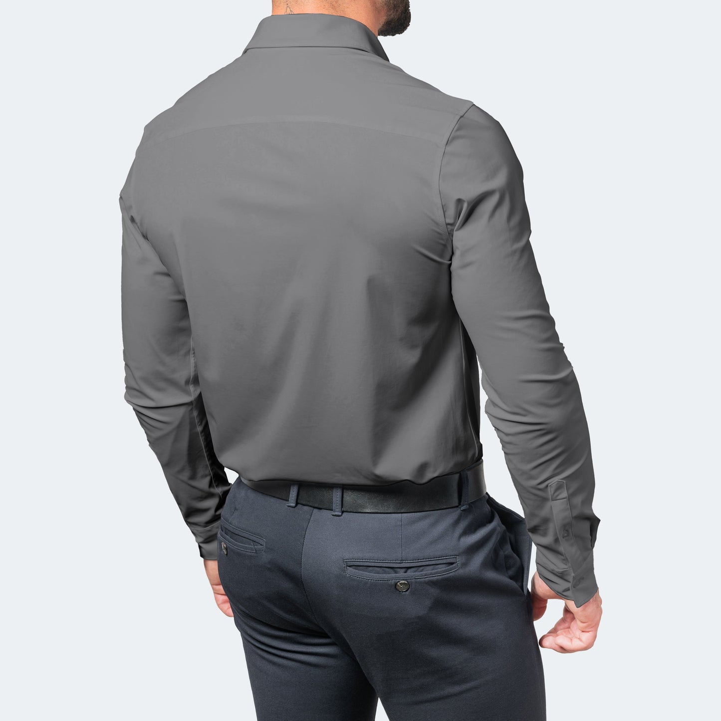 Bügelfreies Anti-Knitter-Shirt Aus Stretchmaterial