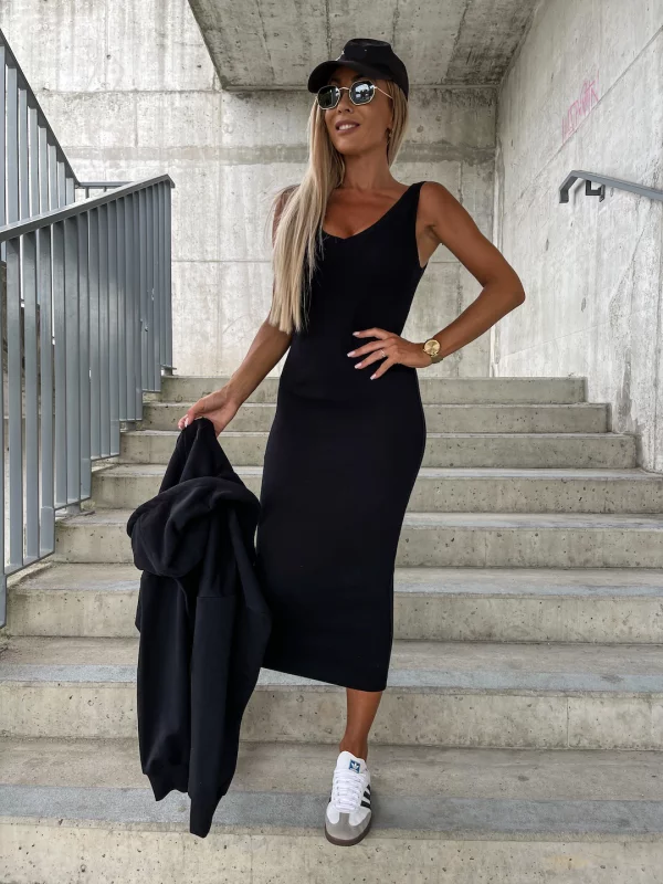 Sharon Set: Ärmelloses Kleid und Hoodie