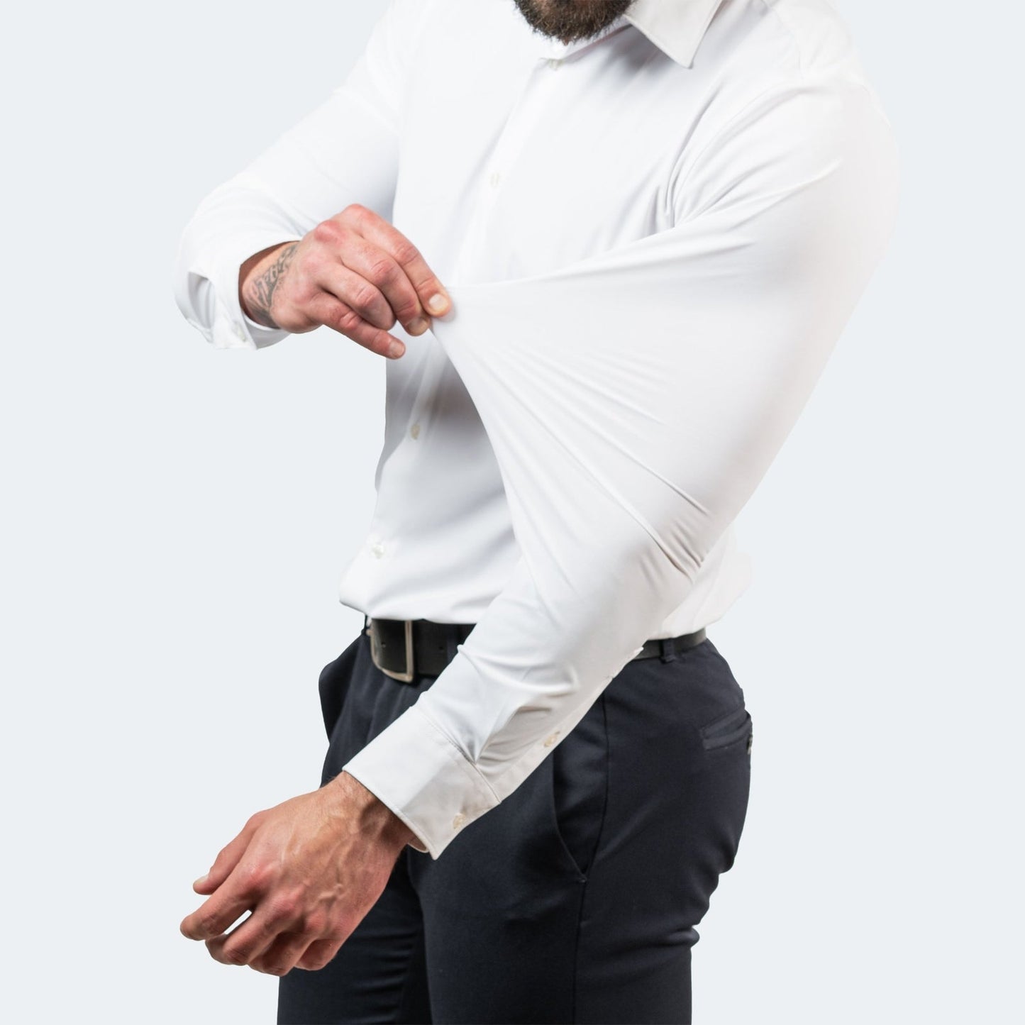 Bügelfreies Anti-Knitter-Shirt Aus Stretchmaterial