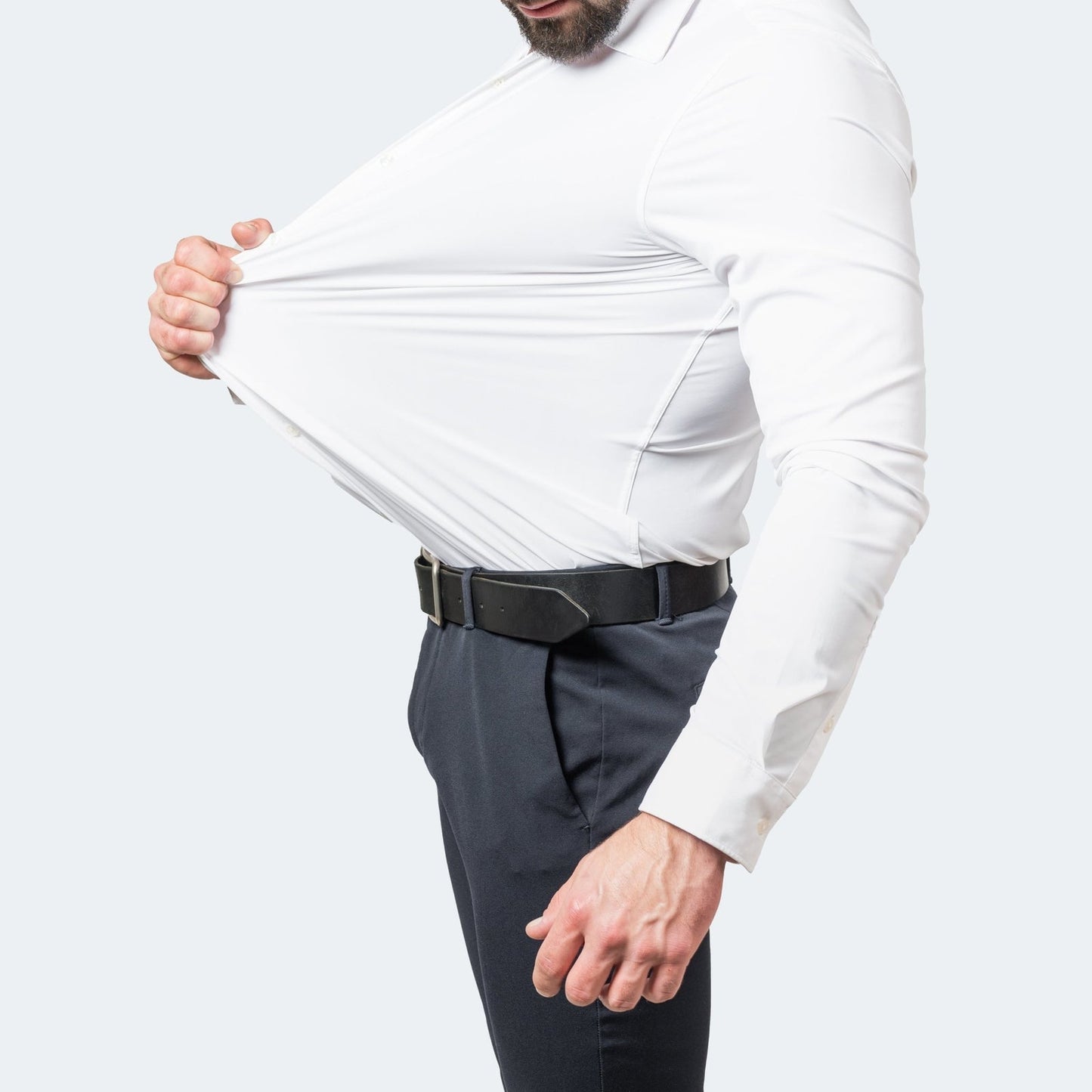 Bügelfreies Anti-Knitter-Shirt Aus Stretchmaterial