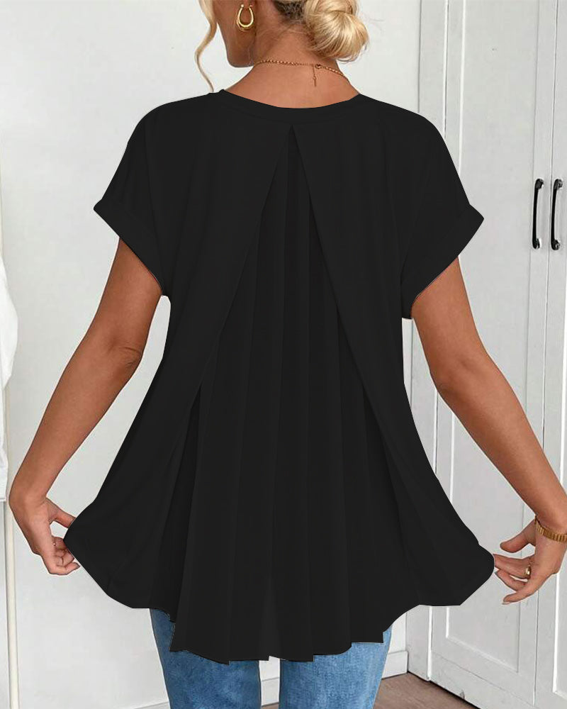 Liyanna | Patchwork T-Hemd Mit Kurzen Ärmeln