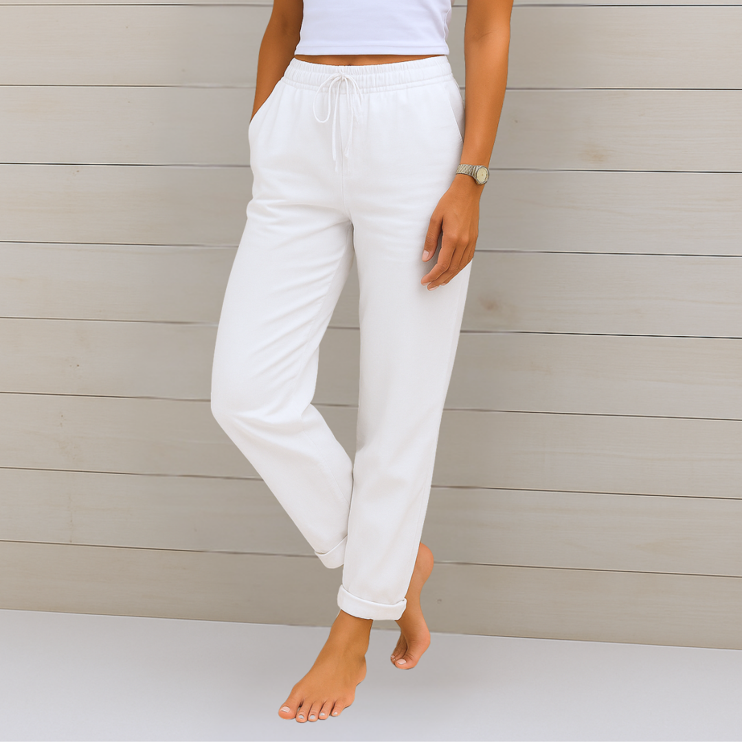 Megan | Premium atmungsaktive Leinen Stretchhose