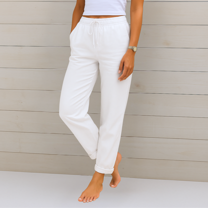 Megan | Premium atmungsaktive Leinen Stretchhose