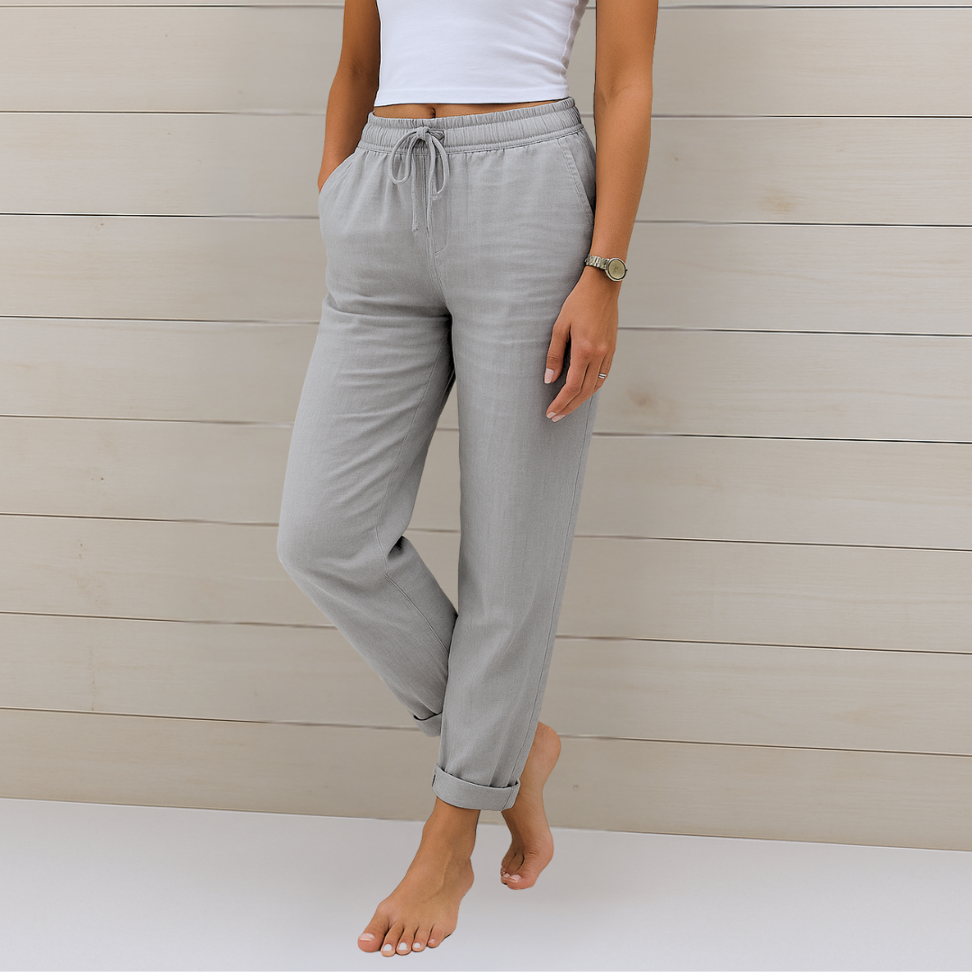 Megan | Premium atmungsaktive Leinen Stretchhose