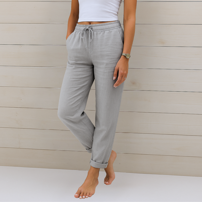 Megan | Premium atmungsaktive Leinen Stretchhose