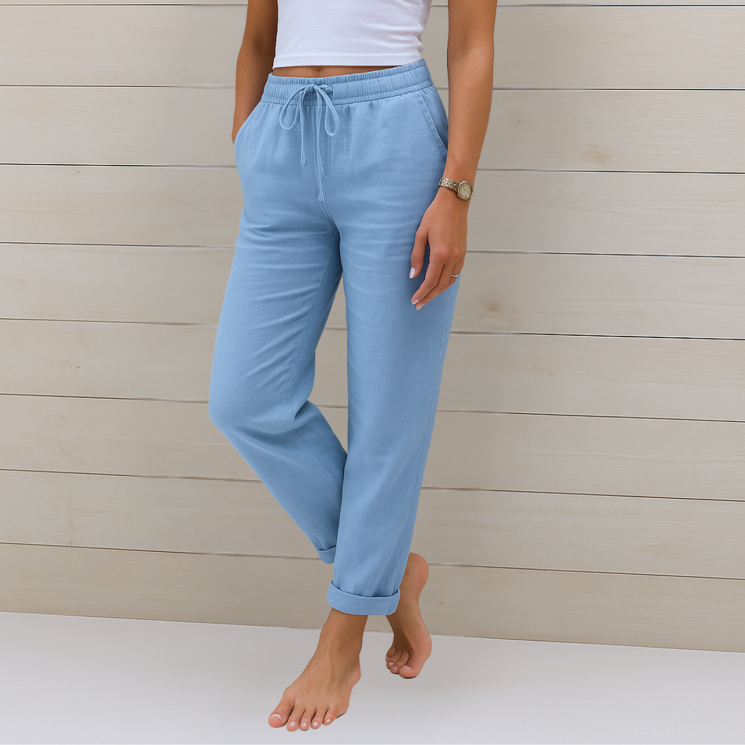 Megan | Premium atmungsaktive Leinen Stretchhose