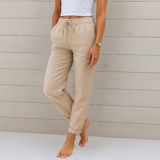 Megan | Premium atmungsaktive Leinen Stretchhose