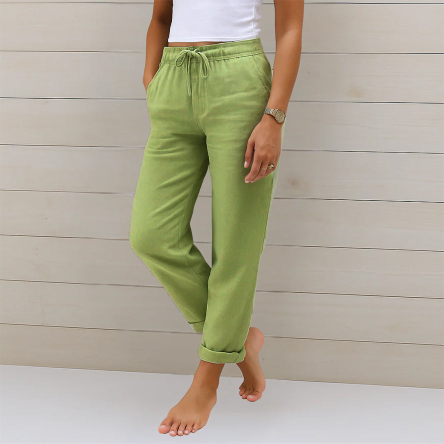 Megan | Premium atmungsaktive Leinen Stretchhose