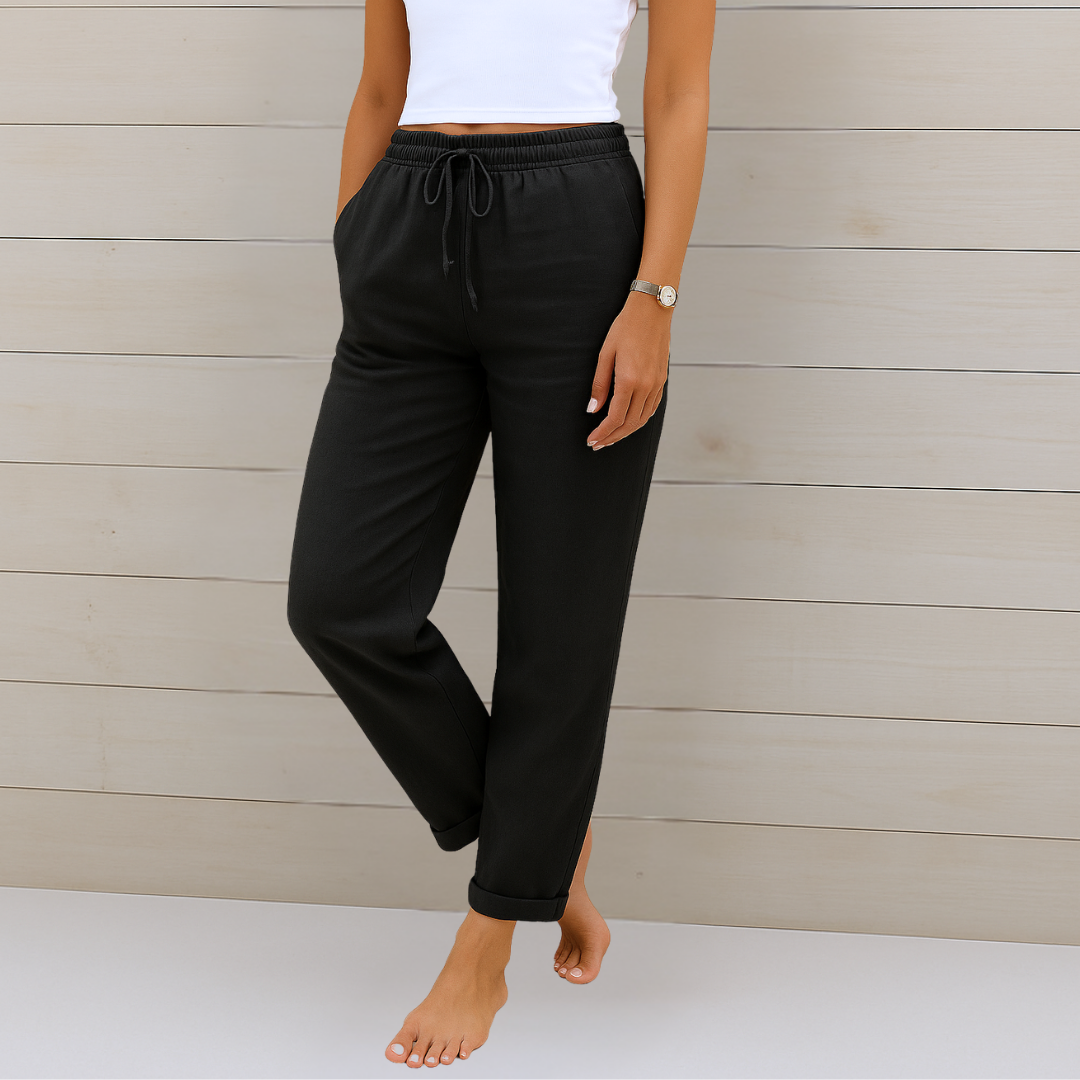 Megan | Premium atmungsaktive Leinen Stretchhose