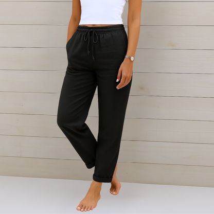 Megan | Premium atmungsaktive Leinen Stretchhose