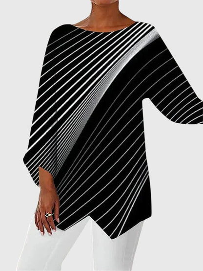 Dorothea | Langarm Oberteil Mit Muster