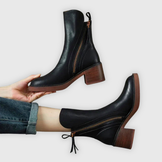 Grazia | Elegante Stiefeletten Mit Blockabsatz