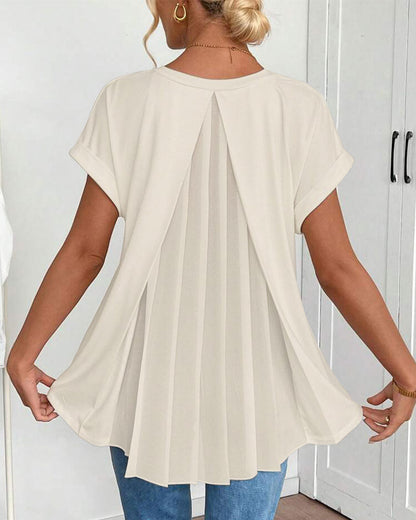 Liyanna | Patchwork T-Hemd Mit Kurzen Ärmeln